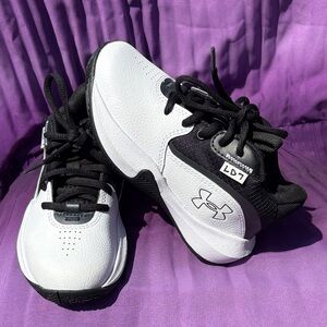 Under Armour Kids Black & White Athletic Sneakers